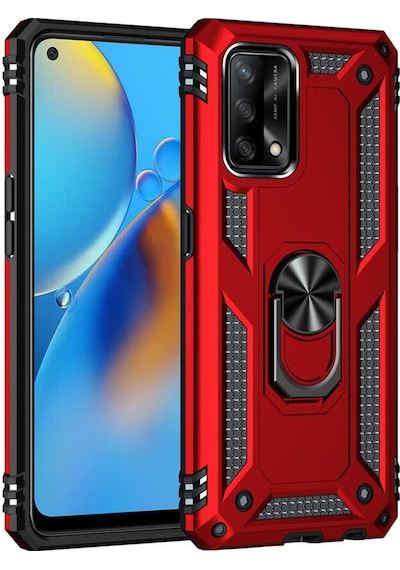 Oppo A74 4G Kilif Yüzüklü Standli Manyetikli Kamera Çikintili Zir 502711778