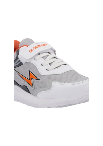 Slazenger KAORU KTN Çocuk Cırt Cırtlı Gri / Turuncu Günlük Spor Ayakkabısı