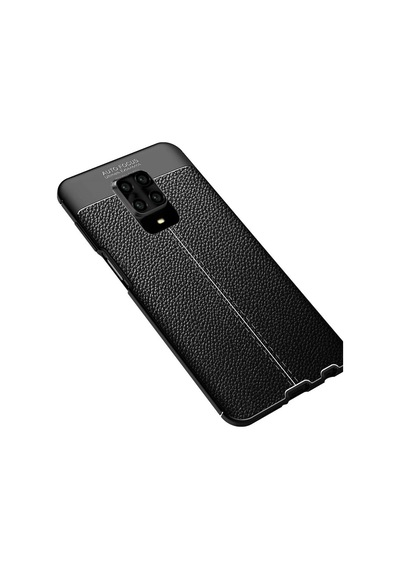 Apsuwa Xiaomi Redmi Note 9 Pro Kılıf Niss Deri Dokulu Silikon