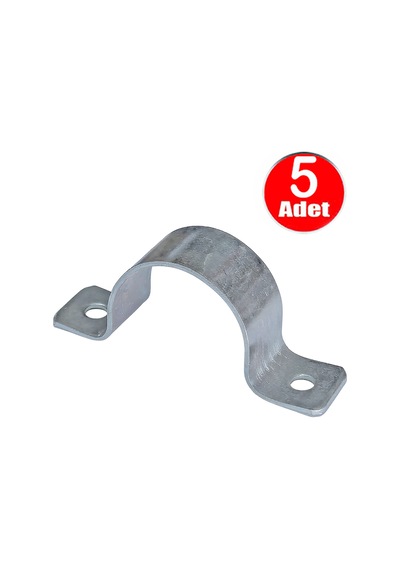 No:8 Çiftli Sac Kablo Kroşe 35mm Demir Köprü Metal Boru Tutma Bağlama Kelepçesi -5adet