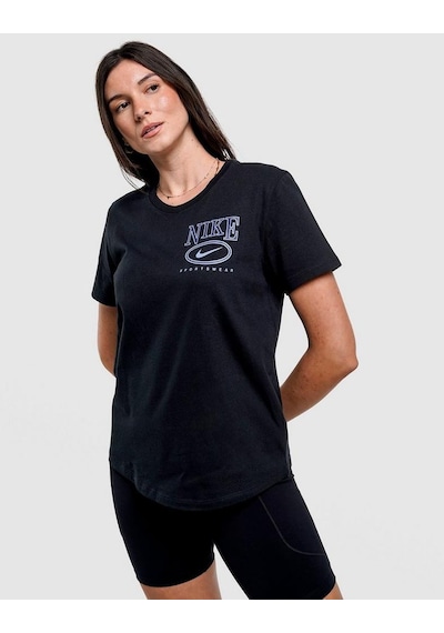 Nike Clup Tee Pamuklu Kadın Siyah Tişört