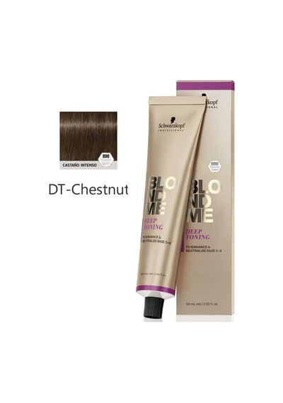 Schwarzkopf Blondme Deep Toning Tonlama İçin Krem Boya 60ml Dt - Deep Chestnut Koyu Kestane