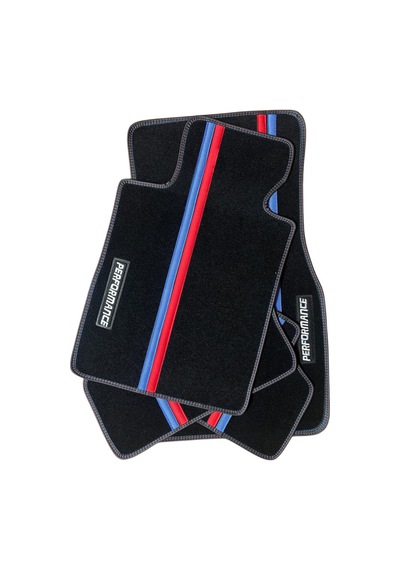Oto Halı Paspas Bmw 5 Serisi F10 2014-2017 Uyumlu M Performance M Teknik Sport Kaymaz & Şık Tasarım