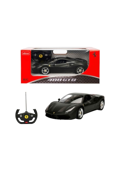 Rastar Ferrari 488 Gtb Uzaktan Kumandalı Işıklı Araba Siyah S00075600 Çok Renkli