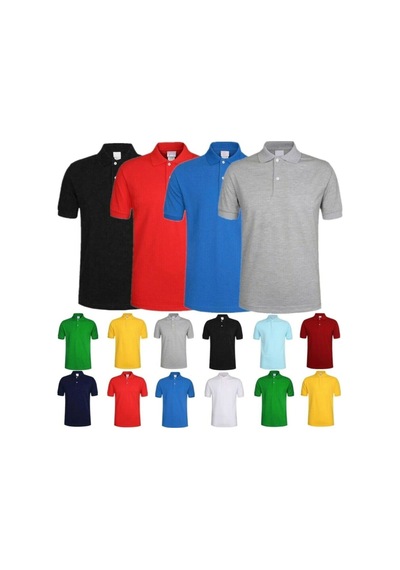Kidsmadamiko Alm Kız Çocuk Kısa Kollu Polo Yaka T-shirt 5-17 Yaş Bedenler Sarı