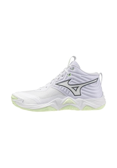 Mizuno Wave Momentum Elite Mıd Kadın Voleybol Ayakkabısı Beyaz Çok Renkli