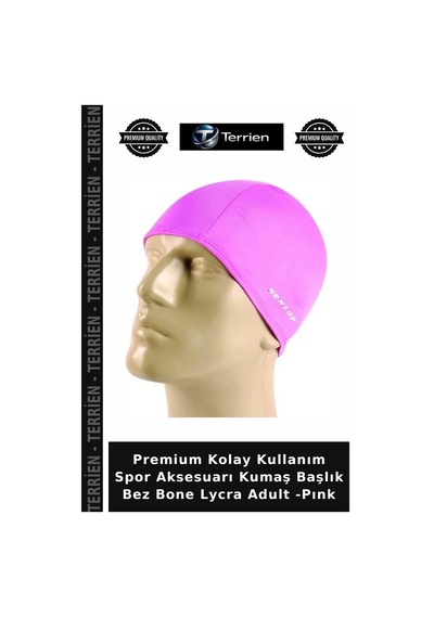 Premium Kolay Kullanım Spor Aksesuarı Kumaş Başlık Bez Bone Lycra Adult -pınk Pembe