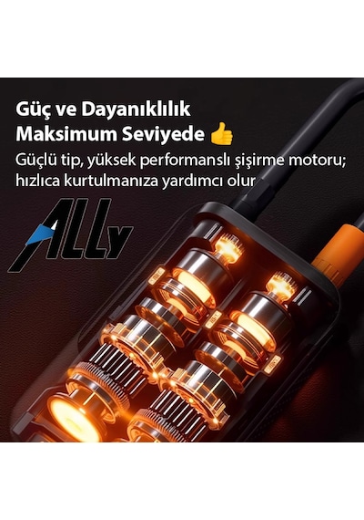 Ally St-221d Pro Akıllı Hava Kompresörü Araç Kablosuz Hava Pompası