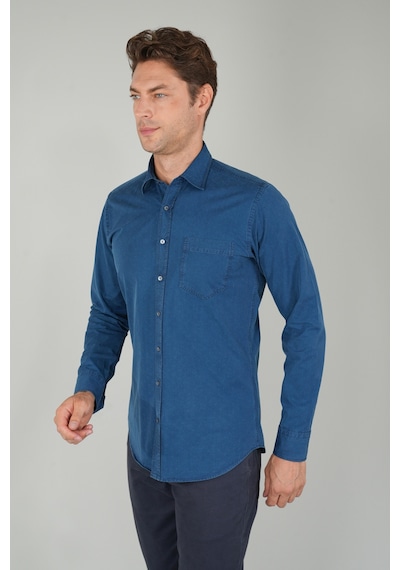 Bisse Erkek Uzun Kollu Spor Yaka Denim Gömlek Gmjean252167 D39 Lacivert Bisse Erkek Uzun Kollu Spor Yaka Denim Gömlek Gmjean252167 D39 Lacivert