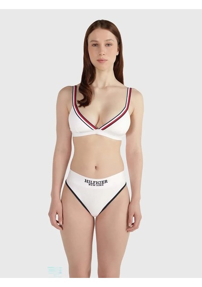 Tommy Hilfiger Tommy Hılfıger Kadın Bikini Üstü Uw0uw05290-ycf Uw0uw05290-ycf Beyaz