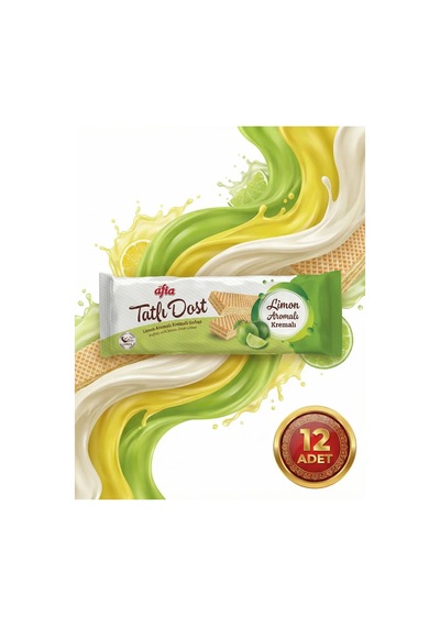Afia Tatlı Dost Limon Kremalı Gofret 12x140 Gr