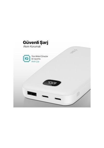 Ttec 2BB205B Lcd 10.000 mAh Powerbank