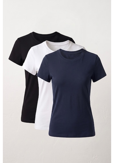 Elemge 3'lü Paket %95pamuk %5likra Vücuda Oturan Magic Fit Kadın Stretch T-shirt Compact Penye Kısa Kol Esnek Basic Tişört Elastan Siyah Beyaz Lacivert Çok Renkli Elemge 3'lü Paket %95pamuk %5likra Vücuda Oturan Magic Fit Kadın Stretch T-shirt Compact Penye Kısa Kol Esnek Basic Tişört Elastan Siyah Beyaz Lacivert Çok Renkli