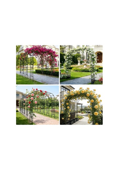Tırmanma Bitkileri İçin Pergola İle Bahçe Kemeri, Paslanmaz Metal Çerçeve, Galvanizli Çelik Çerçeve, Düğün Pe Diğer