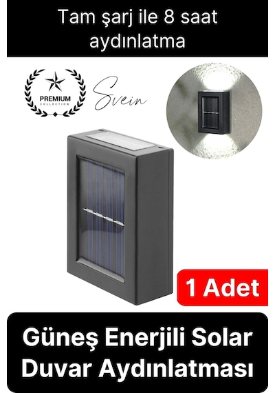 Bahçe Aydınlatması Solar Güneş Enerjili Dekoratif Led Işıklı Lamba Dış Mekan Su Geçirmez Sağlam