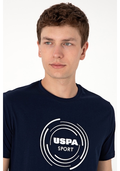 U.S. Polo Assn. Erkek Regular Fit Bisiklet Yaka Lacivert Tişört 50300261-VR033