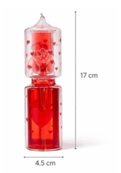 Kırmızı Cam Fanus Aşk Ölçer El Isısı İle Çalışan Love Matter Romantik Aşk Metresi Cam Küre
