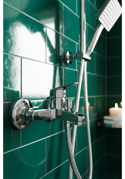 Decordem Banora Liza, Krom Banyo Bataryası, Paslanmaz Pirinç Gövde, Su Tasarruflu Duvar Tipi Musluk Krom