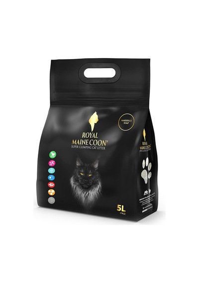 Royal Maine Coon Marsilya Sabunu Kokulu Perlit Kedi Kumu 5 L