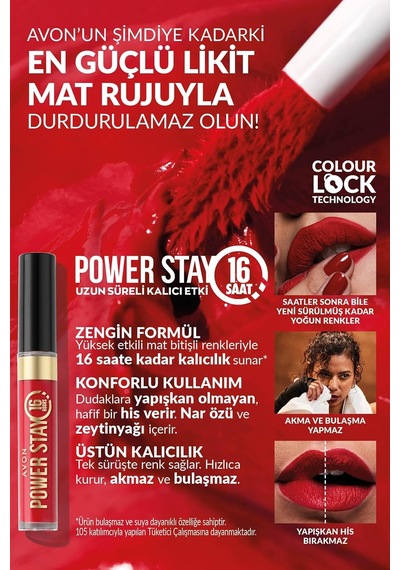 Power Stay Kalıcı Likit Mat Ruj Power On Plum Belirtilmemiş