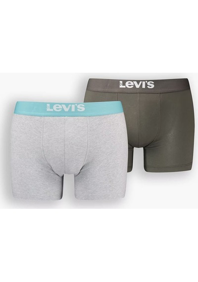 Levi'S Erkek Boxer 37149-0845 Gri-Haki