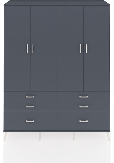 Hyperion Gardrop 8 Raflı 6 Çekmeceli 4 Kapaklı 176x44x221 Antrasit-antrasit Antrasit Hyperion Gardrop 8 Raflı 6 Çekmeceli 4 Kapaklı 176x44x221 Antrasit-antrasit Antrasit