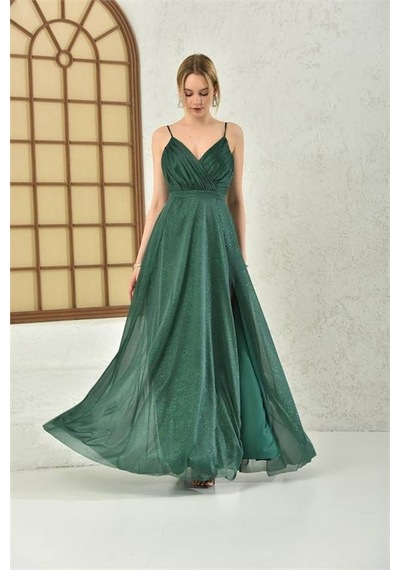 Neşeli Butik Kadın Zümrüt Yeşil Simli Kumaş Askılı Uzun Abiye Nbs9276 Zümrüt Yeşili Neşeli Butik Kadın Zümrüt Yeşil Simli Kumaş Askılı Uzun Abiye Nbs9276 Zümrüt Yeşili
