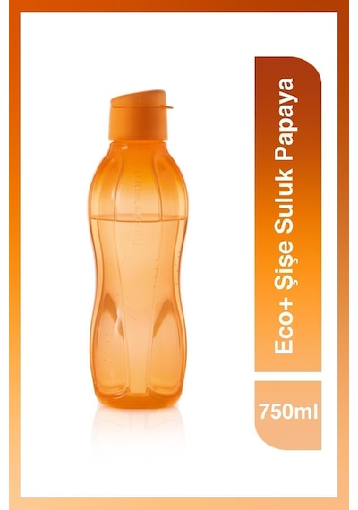 Eco+ Şişe Suluk Kolay Kapak 750 Ml Papaya Turuncu