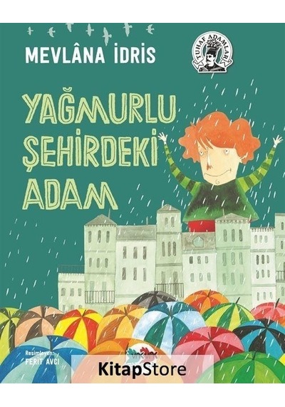 Yağmurlu Şehirdeki Adam Karton Kapak / Mevlana Idris