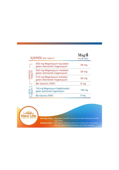 New Life Mag 4 Day&night 30 2 Tablet