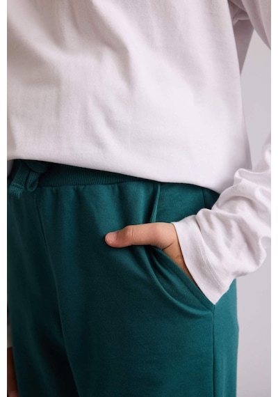 Defacto Regular Fıt Sweatshirt Kumaşı Pantolon Erkek Çocuk G0866a826spgn756 Yeşil-gn756