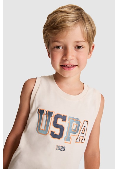 U.S. Polo Assn. Erkek Çocuk Bej Pijama Takım 50328629-vr011