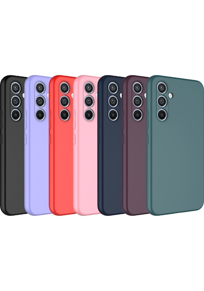Samsung Galaxy A14 ile Uyumlu Kapak İçi Kadife Kamera Korumalı Lansman Silikon Kılıf