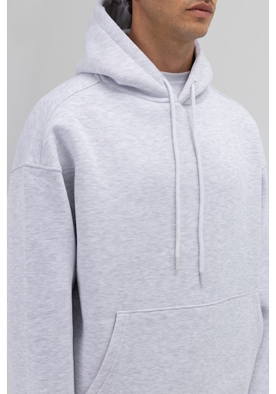 Vamos Basic Oversize Kapüşonlu Sweatshirt Çok Renkli