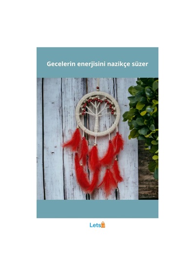 Rüya Kovan Hayat Ağacı Dream Catcher 57cm 1 Adet