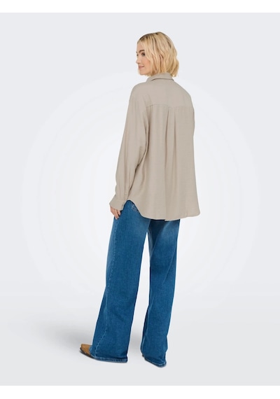 Only 15368603 Kadin Gomlek - Bej Bej