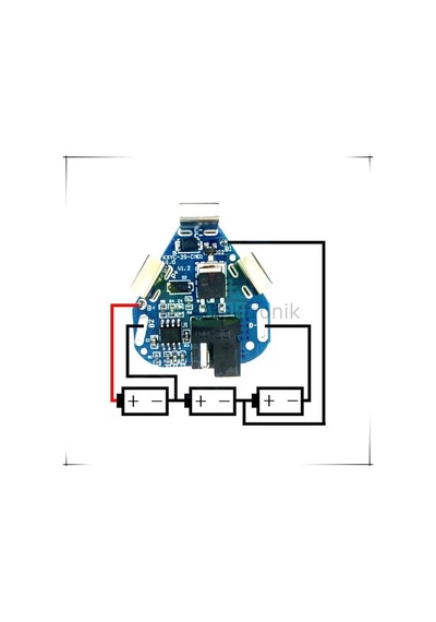 3S 12.6V 8A - 40A BMS Li-ion Lityum Pil Koruma Matkap İçin