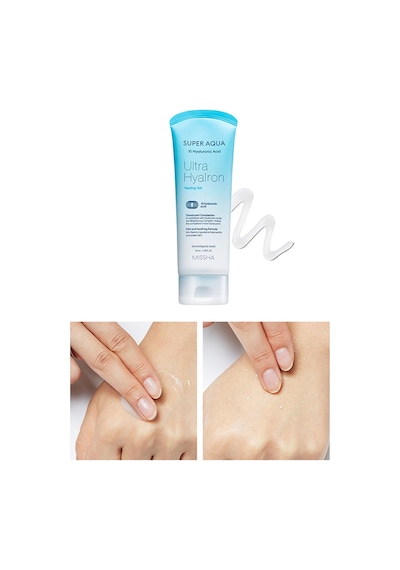 Missha Super Aqua Ultra Hyalron Peeling Gel Hyalüronik Asit İçeren Pürüzsüz Görünüm Veren Peeling 100 ML
