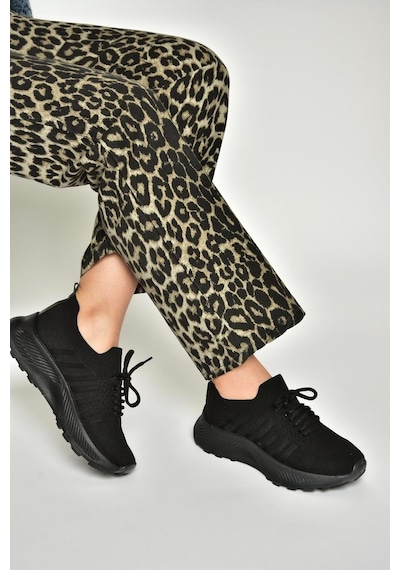 Fox Shoes U239004004 Siyah Kumaş Spor Ayakkabı Sneakers Siyah-kumaş Siyah