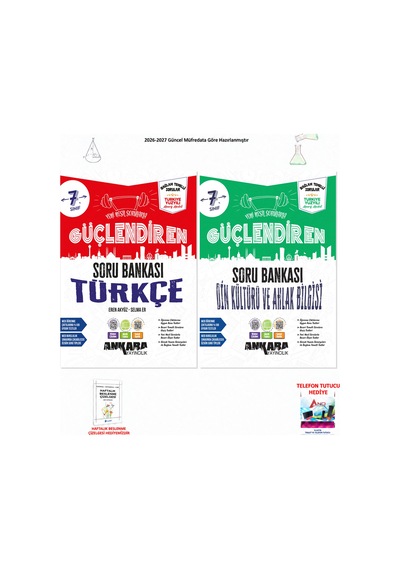 Ankara Yayınevi 7. Sınıf Din Türkçe 2 Kitap Güçlendiren