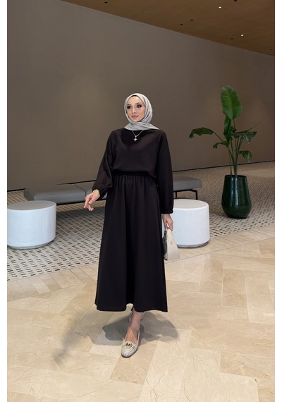 Riella Butik Cafu Oysho Tesettür Takım Siyah