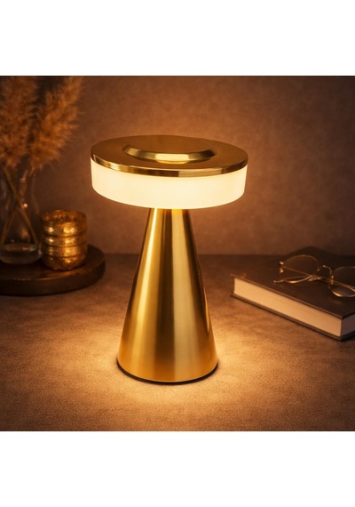 Dekoratif Masa Lambası Type-c Şarjlı Kablosuz Led Gece Lambası Dokunmatik Açma Kapama Modern Tasarım Ortam Aydınlatma Masa Üstü Işık Ev Ofis Kullanımı 19cm X 12cm Pc8235 Gold Diğer Dekoratif Masa Lambası Type-c Şarjlı Kablosuz Led Gece Lambası Dokunmatik Açma Kapama Modern Tasarım Ortam Aydınlatma Masa Üstü Işık Ev Ofis Kullanımı 19cm X 12cm Pc8235 Gold Diğer