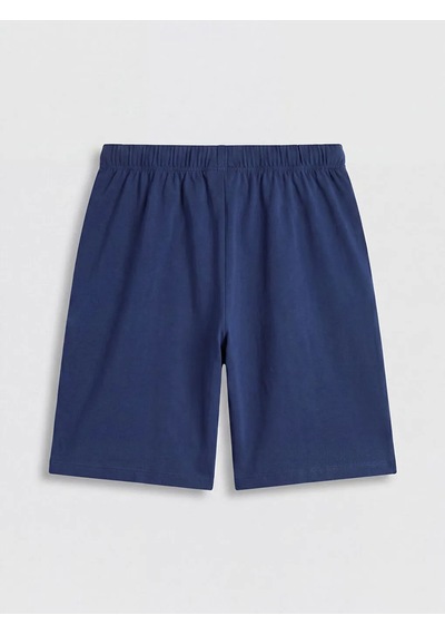 Lc Waikiki Sarı Baskılı Erkek Çocuk Şortlu Pijama Takımı