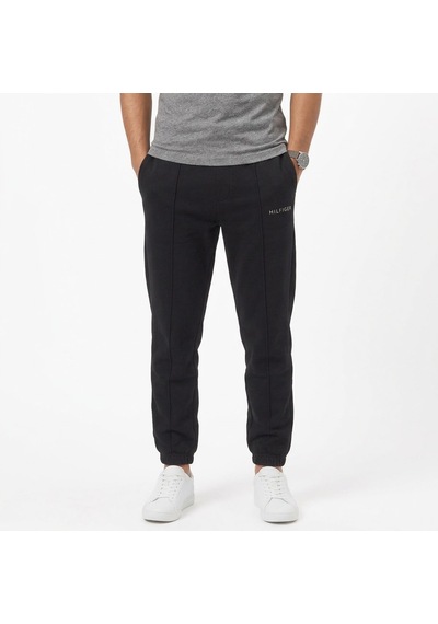 Tommy Hilfiger Pamuklu Jogger Regular Fit Eşofman Altı Siyah