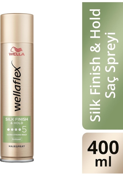 Wellaflex Silk Finish & Hold İpeksi Bitiş Ve Tutuş Sağlayan Saç Spreyi Ultra Strong Hold - 52694556