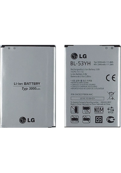 LG Uyumlu G3 için 3000 Mah Lityum-Lion Batarya