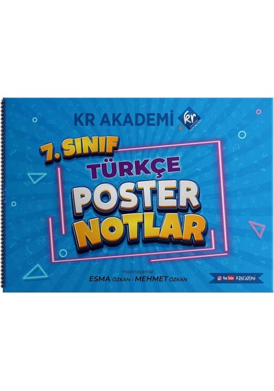 7. Sınıf Türkçe Poster Notlar KR Akademi