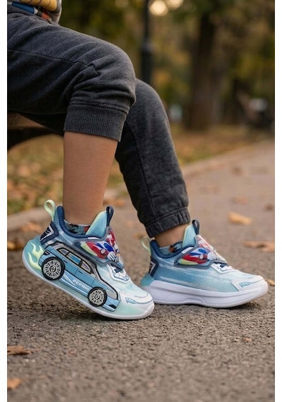 Pepino Kids Pepino Py26-2207 Patik Erkek Çocuk Işıklı Yürüyüş Ayakkabısı Turkuaz