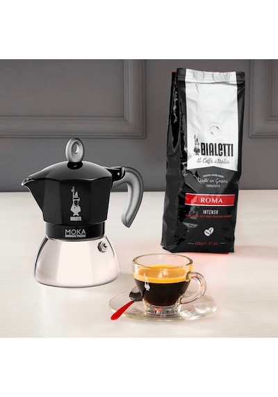Bialetti İndüksiyon Mokapot Siyah 2 Cup