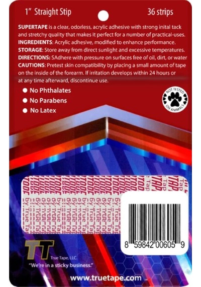 True Tape Supertape Protez Saç Bandı (2.5 CM X 7.5 CM) 1"